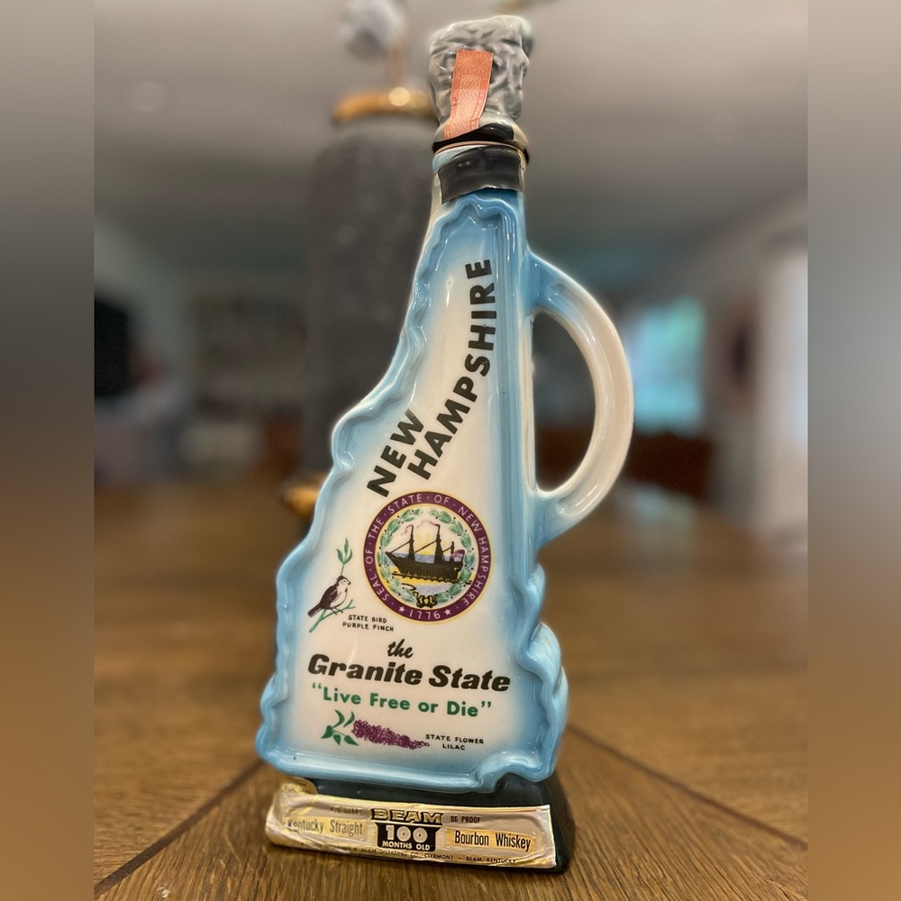 1969 Jim Beam Bourbon Bottle New Hampshire